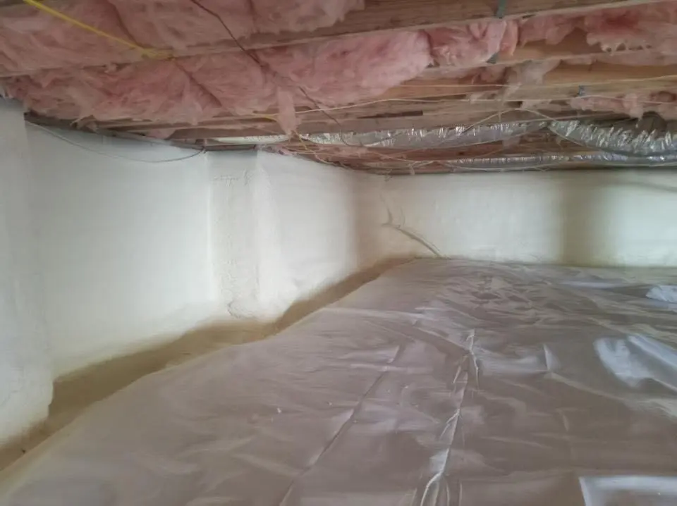 Crawl space encapsulation with closed-cell spray foam for Spray Foam Roofing in Coral Gables